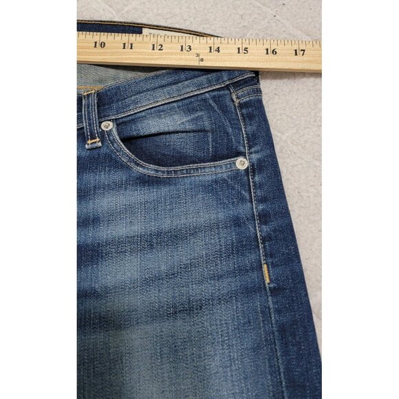 Rag Bone Womens Blue Pacifico Distressed Skinny Denim‎ Jeans Mid Rise Size 30 - Picture 8 of 10